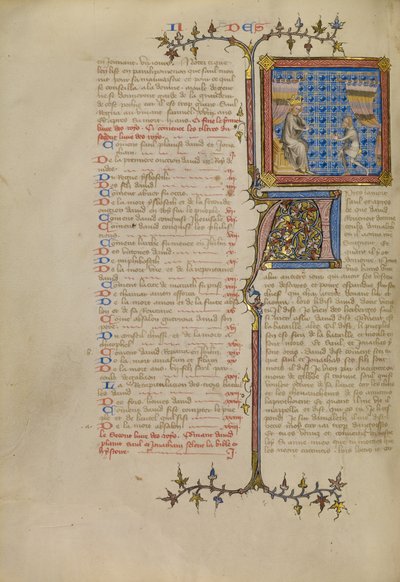 Saul före Samuel av Master of Jean de Mandeville
