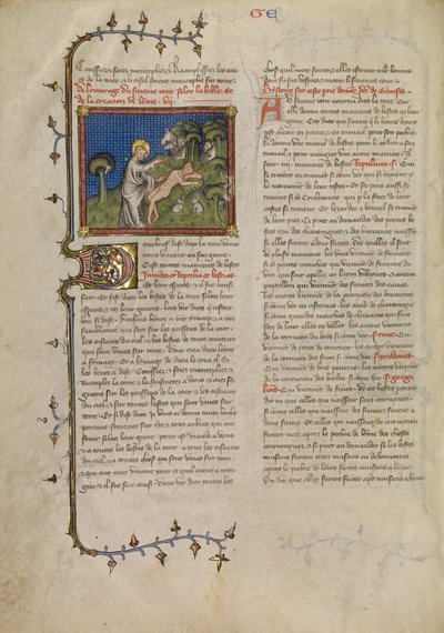 Skapelsen av Adam av Master of Jean de Mandeville