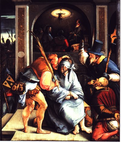 Förlöjligande av Kristus. av Master of Messkirch