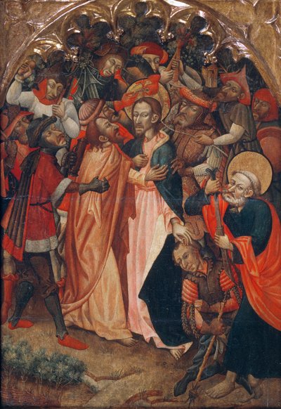 Judas kyss av Master of Retascón