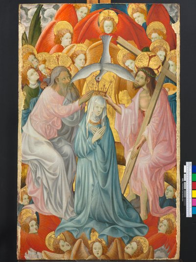 Jungfruns kröning med treenigheten, c.1400 av Master of Rubielos de Mora