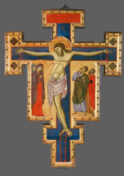 Krucifix, från Umbrien, andra hälften av 1200-talet... av Master of Saint Francis of Assisi