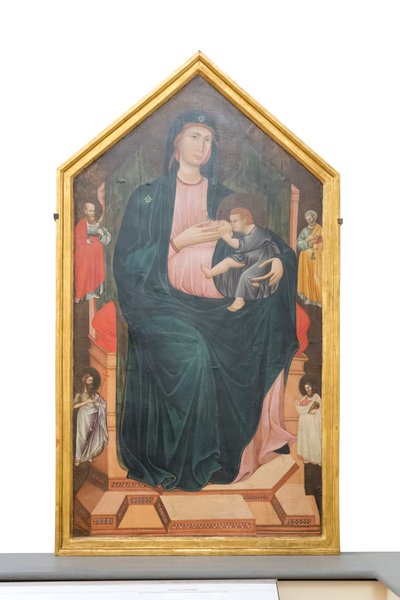 Madonna och barn med helgon, ca 1300 (panel) av Master of San Gaggio