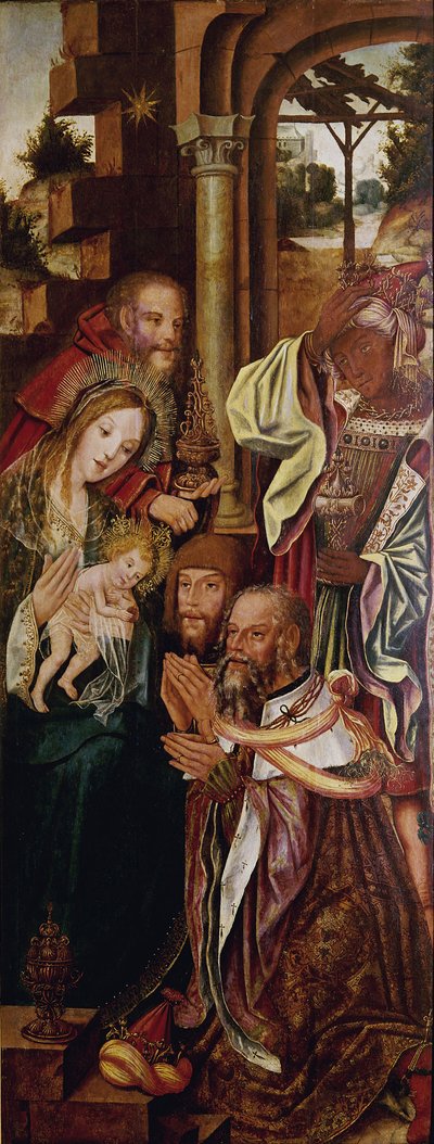 Tillbedjan av kungarna, ca. 1510 av Master of Sardoal