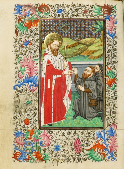 Sankt Edvard Bekännaren av Master of Sir John Fastolf