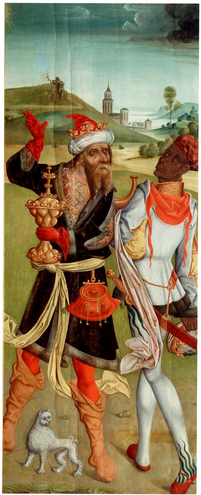 Tillbedjan av Magi. Two Magi