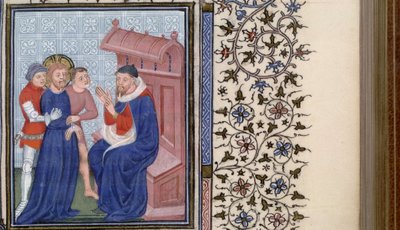 Kristus före Pilatus Timmebok, 1400-talet av Master of Troyes
