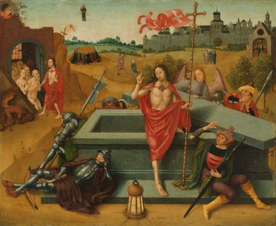 Kristi uppståndelse, ca. 1485-1500 (olja på panel) av Master of the Amsterdam Death of the Virgin