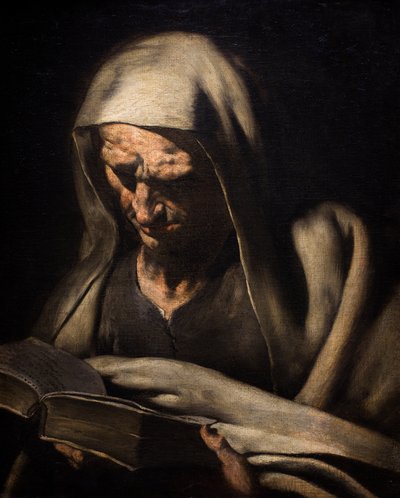 Profet i läsande byst, cirka 1750-60 (Olja på duk) av Master of the Annunciation to the Shepherds