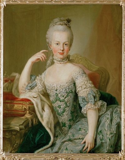 Ärkehertiginnan Marie Antoinette (målning) av Master of the Archduchess Portraits
