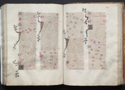 The Gotha Missal: Fol. 106r, Text, ca. 1375. av Master of the Boqueteaux