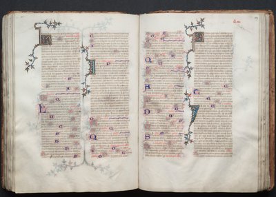 The Gotha Missal: Fol. 109r, Text, ca. 1375. av Master of the Boqueteaux
