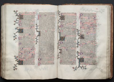 The Gotha Missal: Fol. 115v, text, ca. 1375. av Master of the Boqueteaux