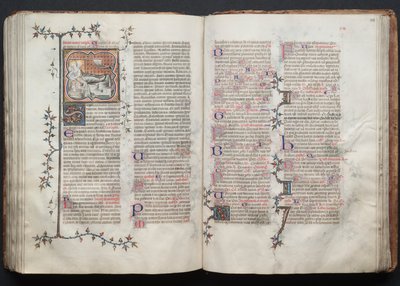 The Gotha Missal: Fol. 123r, Text, ca. 1375. av Master of the Boqueteaux