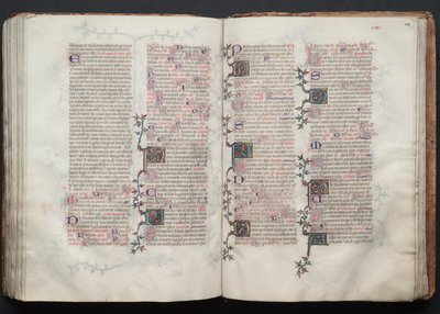 The Gotha Missal: Fol. 127v, text, ca. 1375. av Master of the Boqueteaux