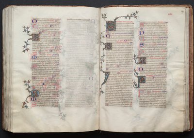 The Gotha Missal: Fol. 128v, text, ca. 1375. av Master of the Boqueteaux