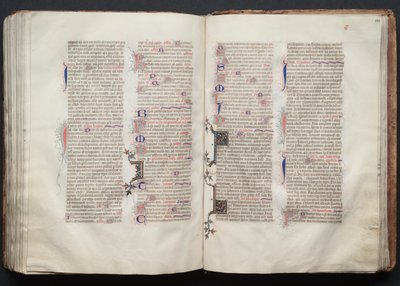 The Gotha Missal: Fol. 132r, Text, ca. 1375. av Master of the Boqueteaux