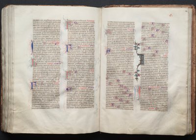 The Gotha Missal: Fol. 133r, Text, ca. 1375. av Master of the Boqueteaux
