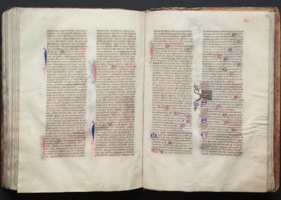 The Gotha Missal: Fol. 133v, text, ca. 1375. av Master of the Boqueteaux