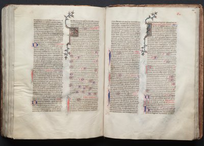 The Gotha Missal: Fol. 134v, text, ca. 1375. av Master of the Boqueteaux