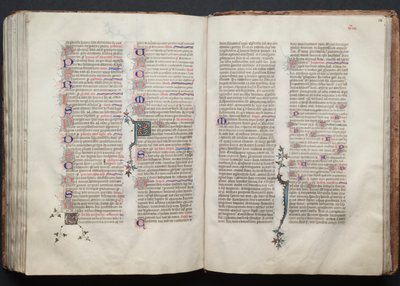 The Gotha Missal: Fol. 135v, text, ca. 1375. av Master of the Boqueteaux