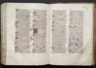 The Gotha Missal: Fol. 139v, text, ca. 1375. av Master of the Boqueteaux