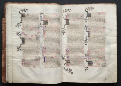 The Gotha Missal: Fol. 13r, Text , c. 1375. av Master of the Boqueteaux