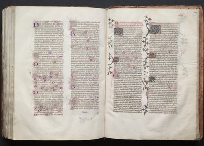 The Gotha Missal: Fol. 144r, Text, ca. 1375. av Master of the Boqueteaux