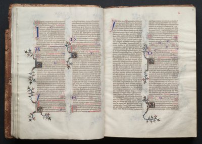 The Gotha Missal: Fol. 14r, Text , c. 1375. av Master of the Boqueteaux