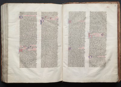 The Gotha Missal: Fol. 152v, text, ca. 1375. av Master of the Boqueteaux