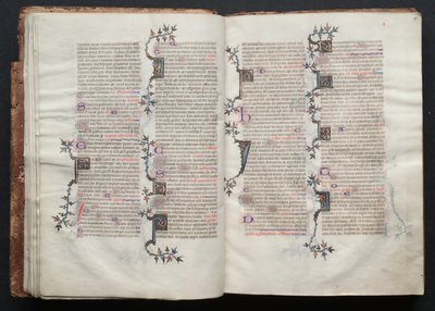 The Gotha Missal: Fol. 15r, Text , c. 1375. av Master of the Boqueteaux