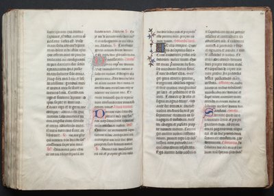 The Gotha Missal: Fol. 160r, Text, ca. 1375. av Master of the Boqueteaux