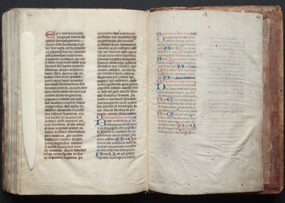 The Gotha Missal: Fol. 164r, Text, ca. 1375. av Master of the Boqueteaux
