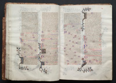 The Gotha Missal: Fol. 17r, Text, c. 1375. av Master of the Boqueteaux