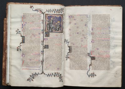 The Gotha Missal: Fol. 17v, Magiernas tillbedjan, ca. 1375. av Master of the Boqueteaux