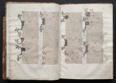 The Gotha Missal: Fol. 18v, text, ca. 1375. av Master of the Boqueteaux