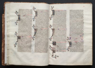 The Gotha Missal: Fol. 23r, Text, c. 1375. av Master of the Boqueteaux