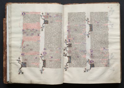 The Gotha Missal: Fol. 25r, Text, ca. 1375. av Master of the Boqueteaux