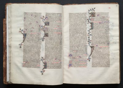The Gotha Missal: Fol. 27r, Text, c. 1375. av Master of the Boqueteaux