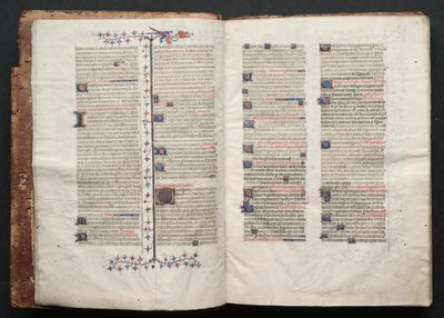The Gotha Missal: Fol. 2v, text , c. 1375. av Master of the Boqueteaux