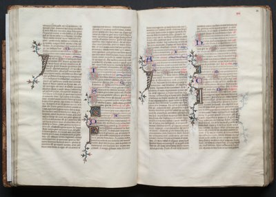 The Gotha Missal: Fol. 33r, Text, c. 1375. av Master of the Boqueteaux