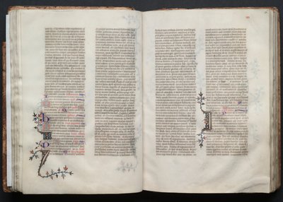 The Gotha Missal: Fol. 36r, Text, c. 1375. av Master of the Boqueteaux