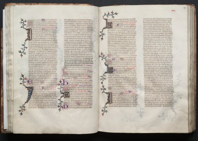 The Gotha Missal: Fol. 38r, Text, c. 1375. av Master of the Boqueteaux