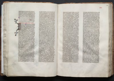The Gotha Missal: Fol. 46v, text, c. 1375. av Master of the Boqueteaux