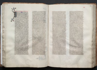 The Gotha Missal: Fol. 49r, Text, c. 1375. av Master of the Boqueteaux