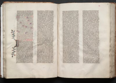 The Gotha Missal: Fol. 52r, Text, c. 1375. av Master of the Boqueteaux