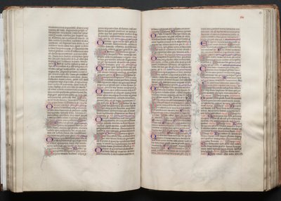 The Gotha Missal: Fol. 52v, text, c. 1375. av Master of the Boqueteaux