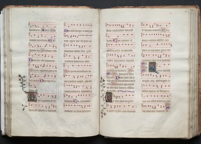 The Gotha Missal: Fol. 62r, Text, c. 1375. av Master of the Boqueteaux