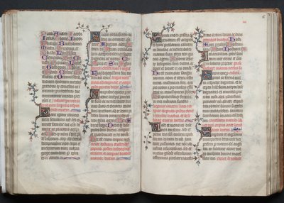 The Gotha Missal: Fol. 66r, Text, c. 1375. av Master of the Boqueteaux