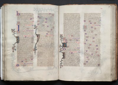 The Gotha Missal: Fol. 70r, text, ca. 1375. av Master of the Boqueteaux